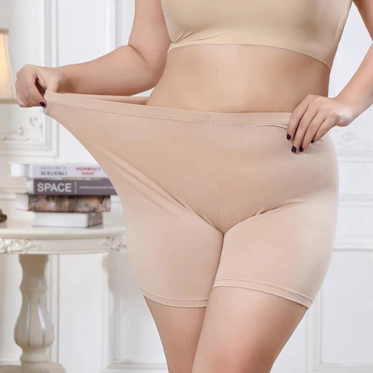 Kit 2 Short Anágua Plus Size Bermuda Segunda pele Lingerie Extra Grande do 48 ao 52