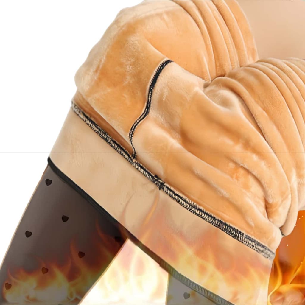 Z&D Lingerie Meia Calça Térmica Forrado Grosso Translúcido De Lã