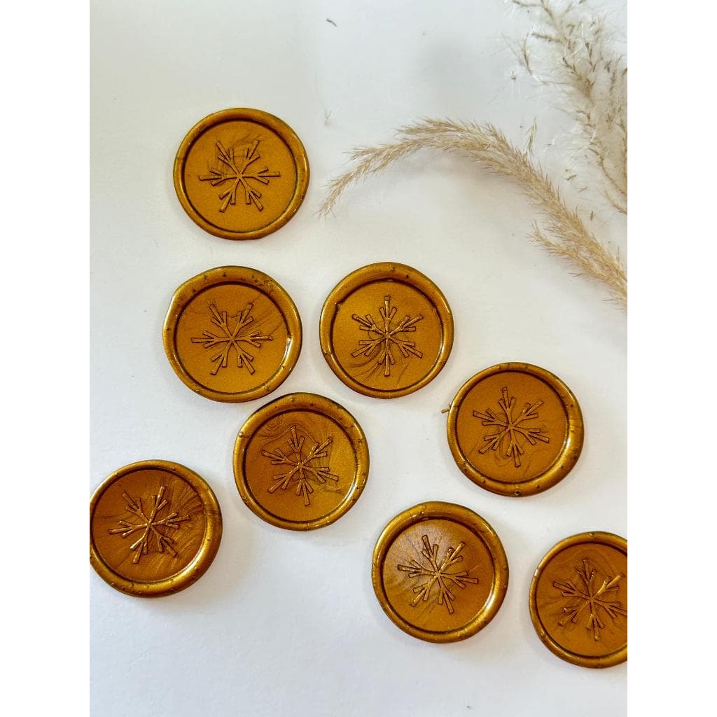 Lacres de cera Floco de Neve convite de casamento - Envio Imediato