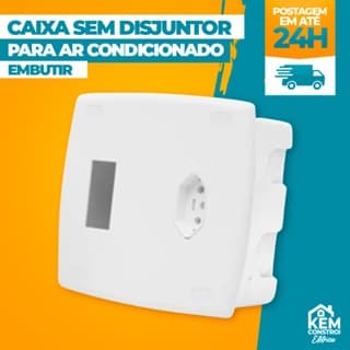 Quadro de Distribuição Embutir PVC com tomada ABNT 20A Ilumi