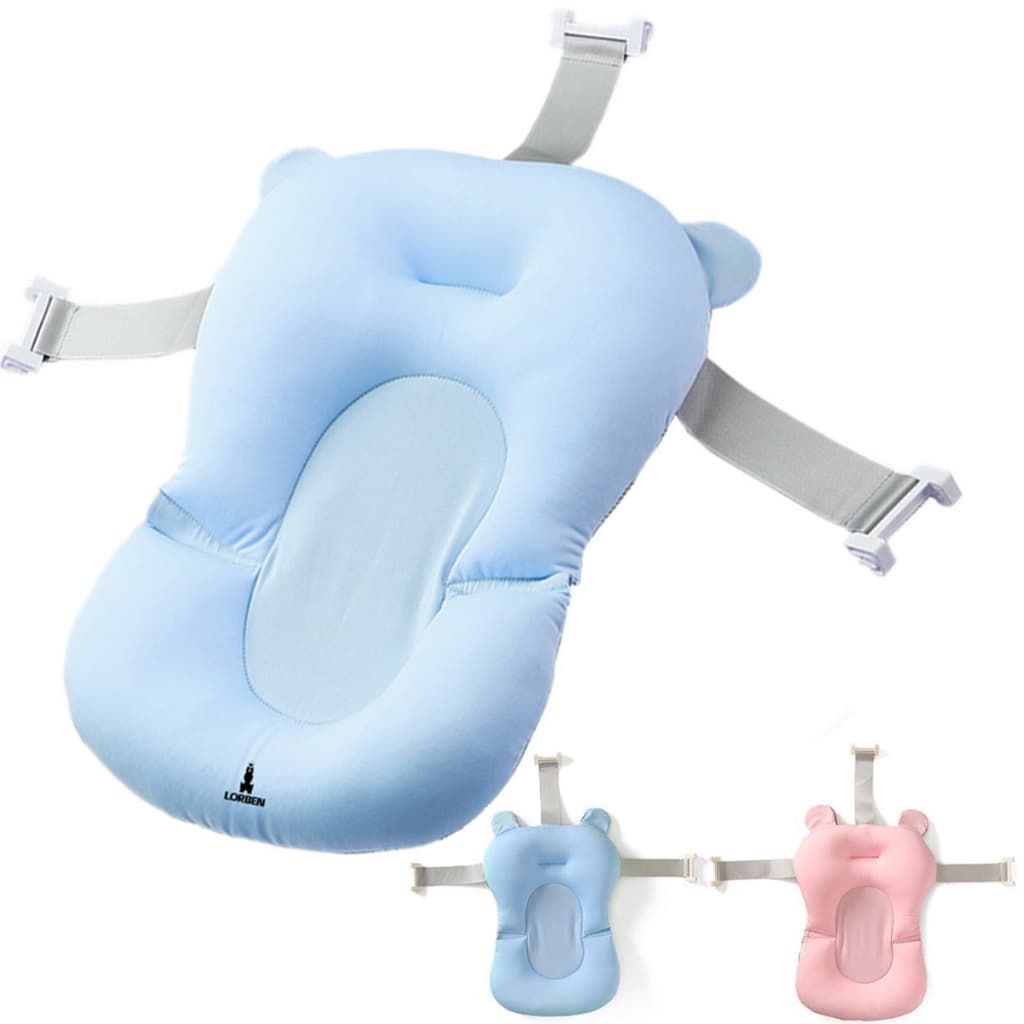 Almofada para Banho Bebê Lorben Boia Flutuante Anatômica com Cintas Ajustáveis