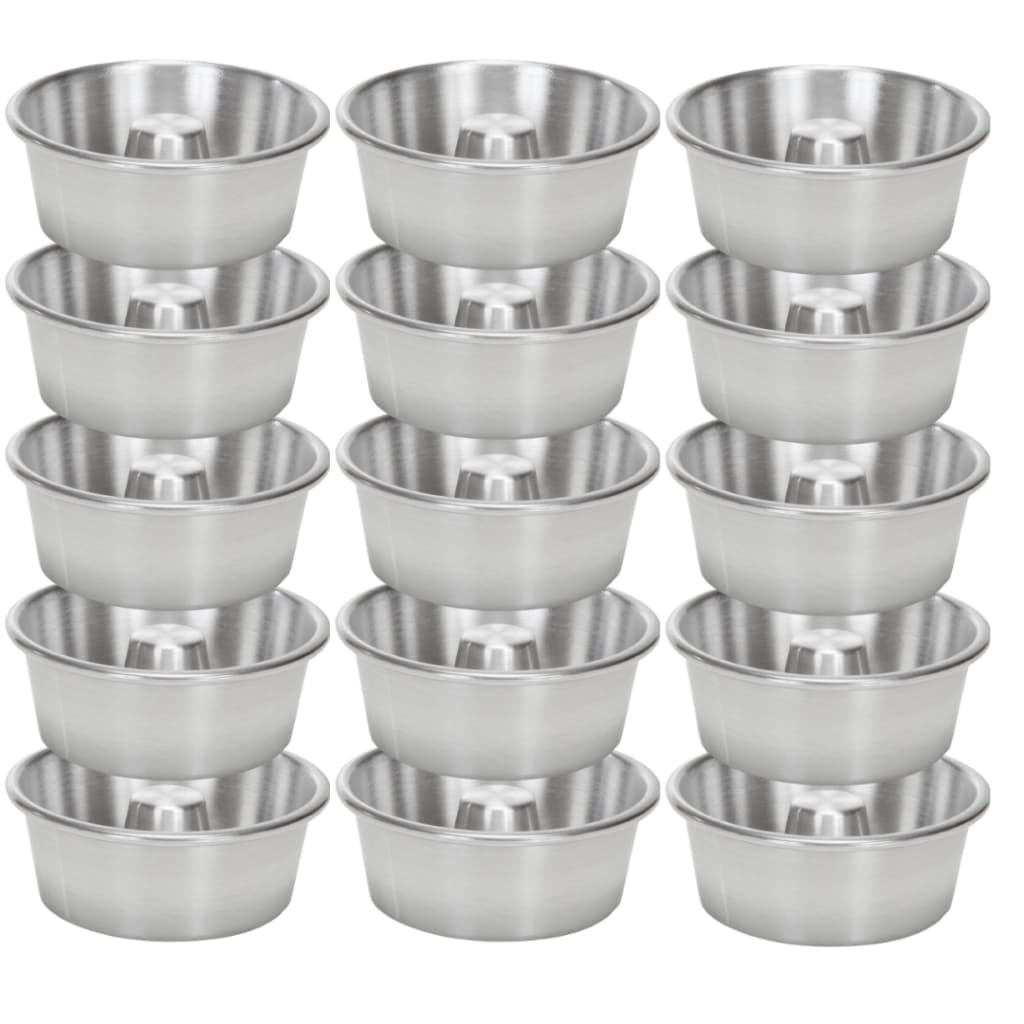 Kit 15 Formas Mini 200ml Para Pudim Bolo Vulcão N10 - 10cm de diâmetro 5cm de altura Confeitaria