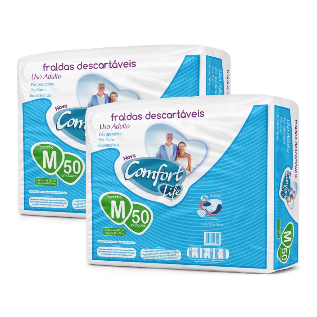 Kit 2 Comfort Life Fralda Descartável  para Adulto Revenda Direto da Fábrica