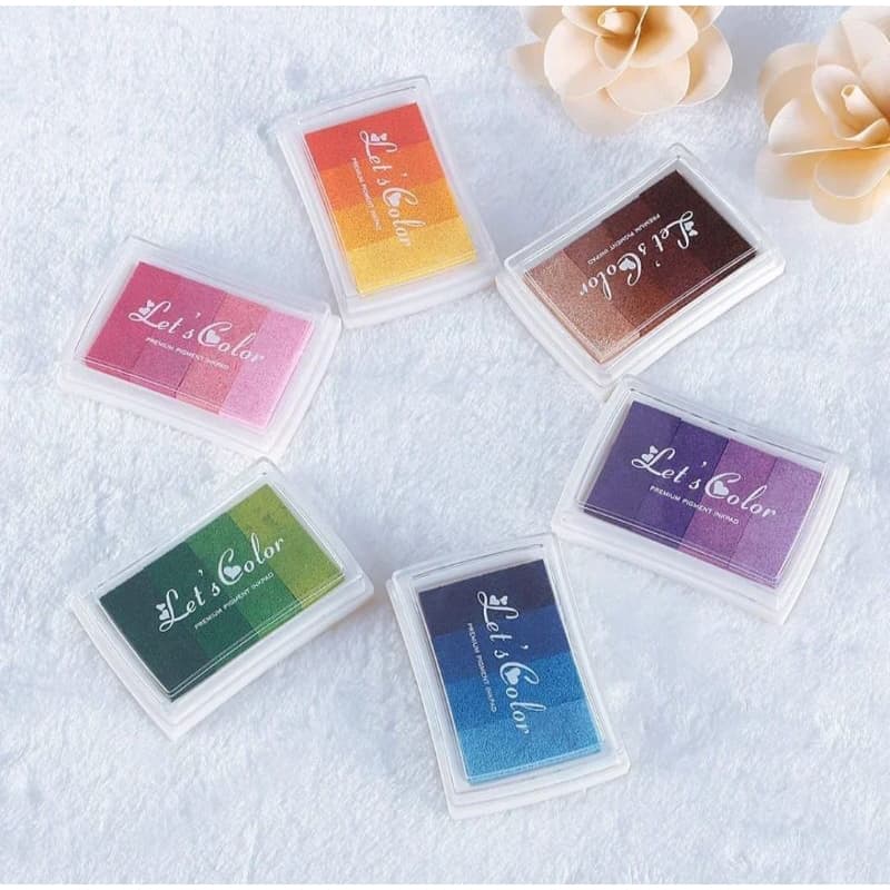 Almofada de tinta para carimbo Carimbeira Degradê Colorida