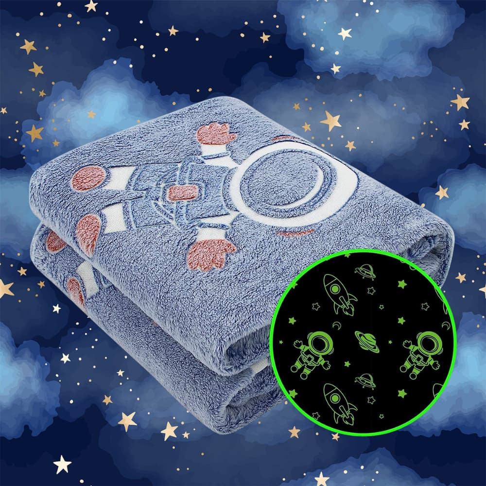 Manta Brilha No Escuro 1,80x2,00 Mt Varias Cores