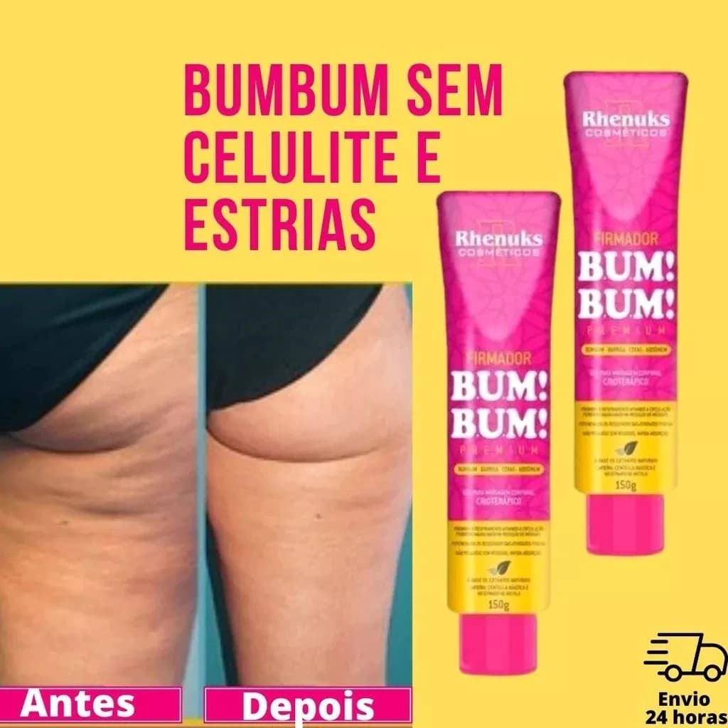 Kit Com 2 Gel Firmador De Bumbum Barriga Coxas E Abdômen 150g Rhenuks