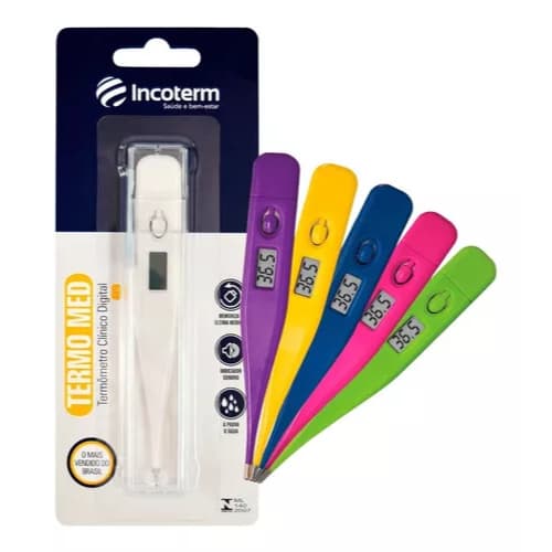 Termômetro Clínico Digital Termomed Cores - Incoterm