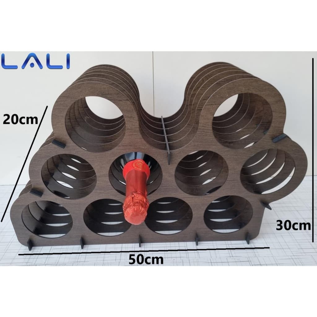 Mini Adega de Vinhos Kit 50cm x 30cm x 20cm