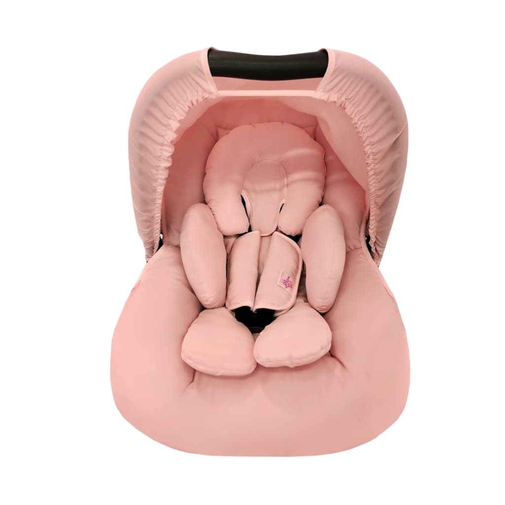 Kit 5 Peças - Capa para Bebe Conforto, Capota protetora solar, Protetores de Cinto E Apoio/Redutor Anatômico
