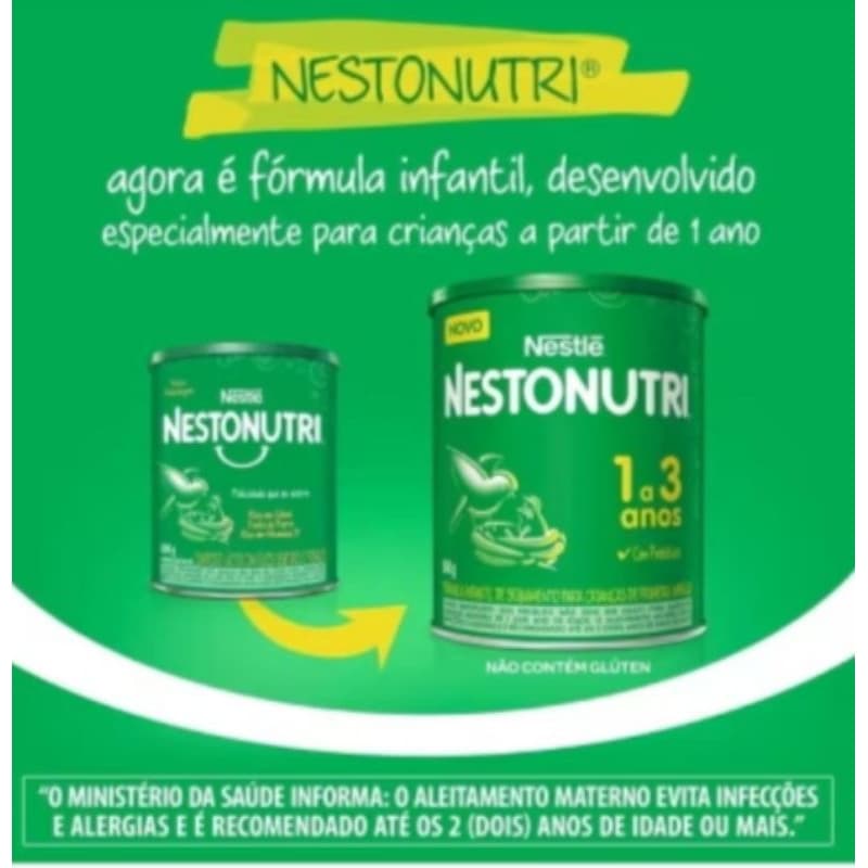 Fórmula Infantil Nestonutri 1 a 3 Anos 800g
NESTONUTRI


