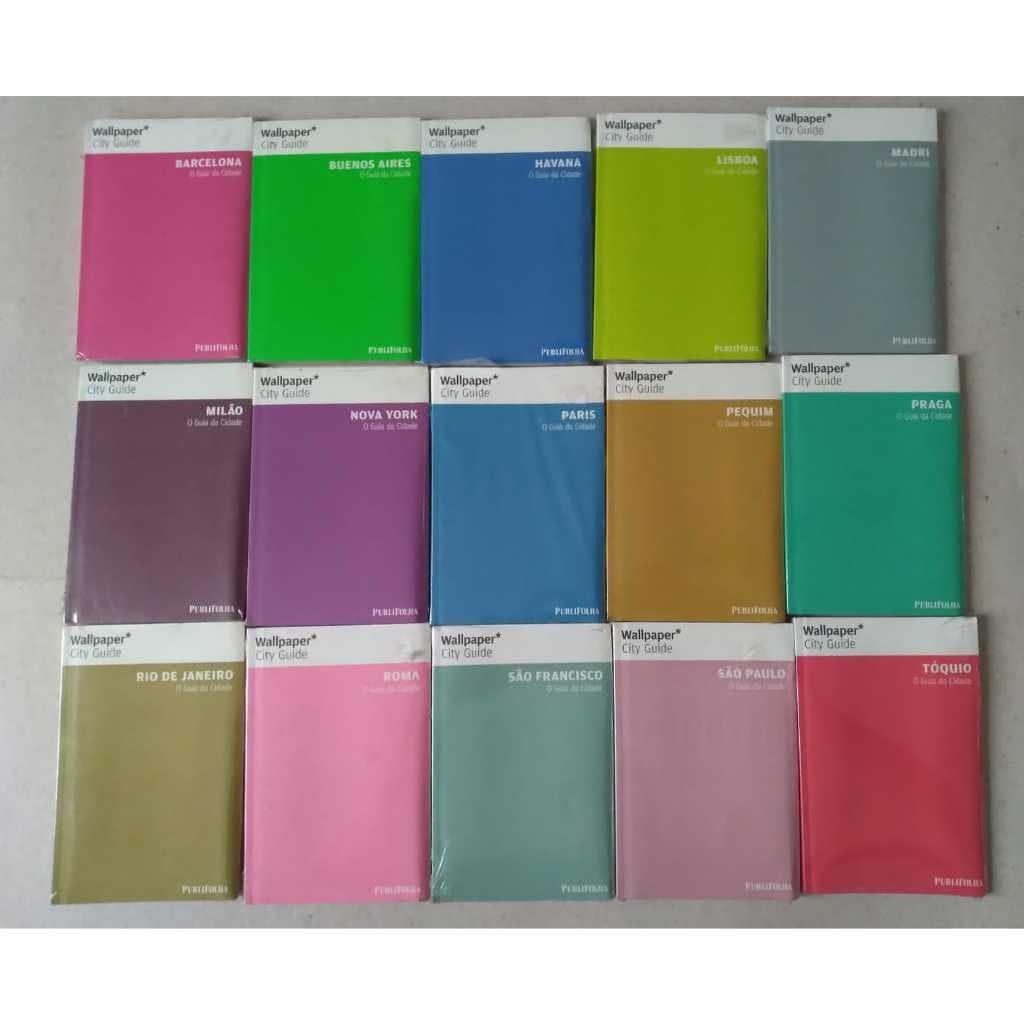 Kit 15 livros - Wallpaper City Guide - 15 guias de viagem
