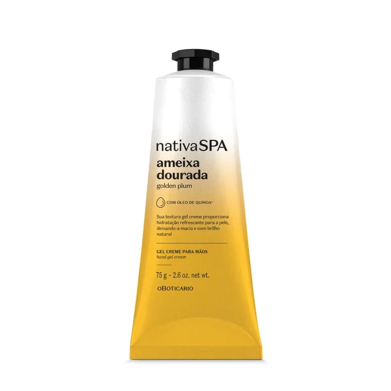 Gel Creme Para as Mãos Nativa Spa Ameixa Dourada - 75g (o Boticário)