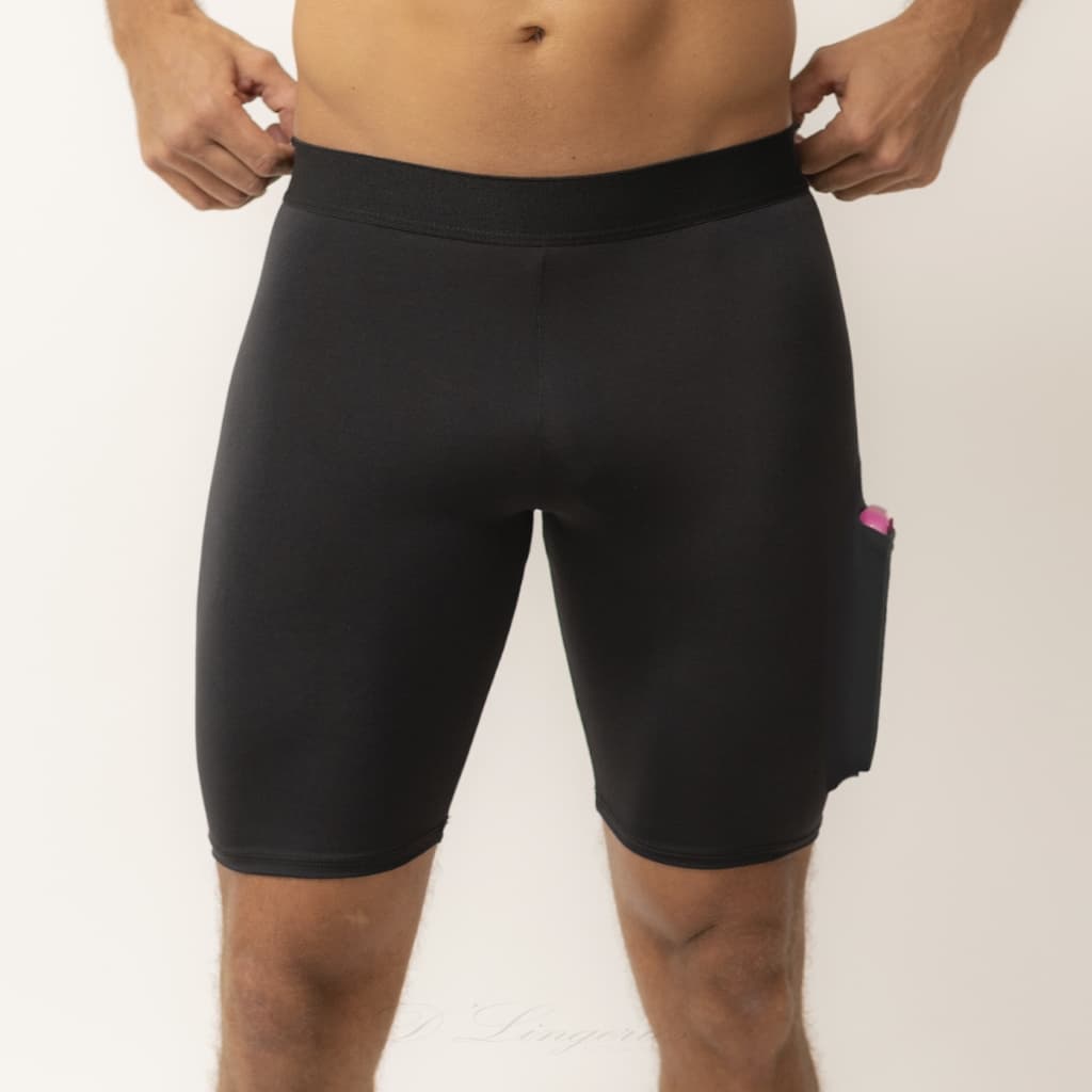 Bermuda Térmica COM BOLSO Masculina Segunda Pele Compressão Proteção Uv 50+ Anti Assaduras Esportes