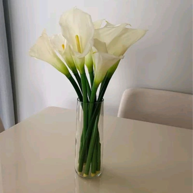 Vaso de vidro para flores - transparente  para decoração - decore sua casa com  suporte para vela.