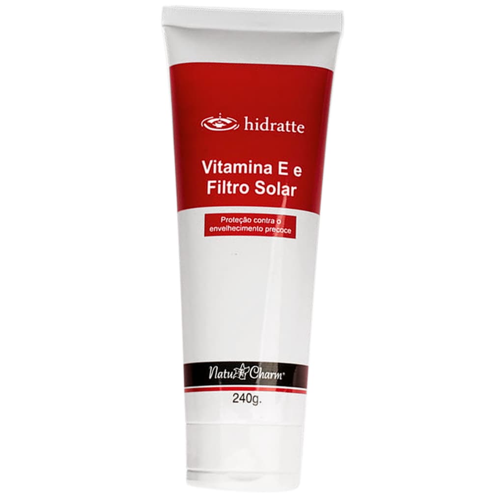 Hidratante Corporal Vitamina E com Filtro Solar Bisnaga 240g Natu Charm