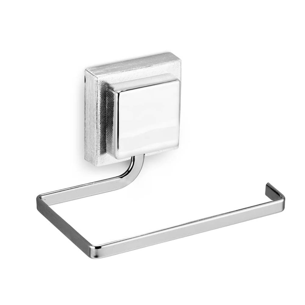 Papeleiro Porta Papel Higienico c/ Autocolante Fixo Parede Cromado 3M Arthi Banheiro Lavabo