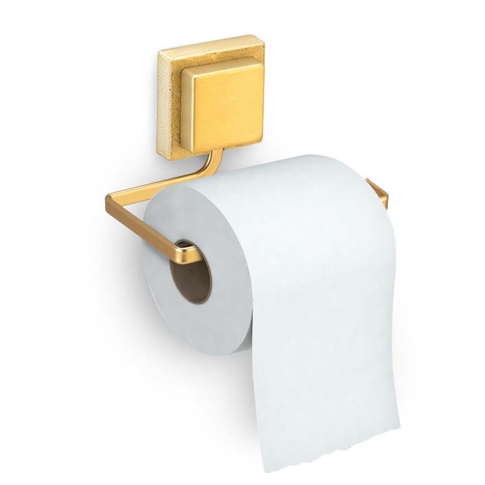 Porta Papel Papeleiro Higienico Banheiro Cromado Preto Dourado Arthi 3M