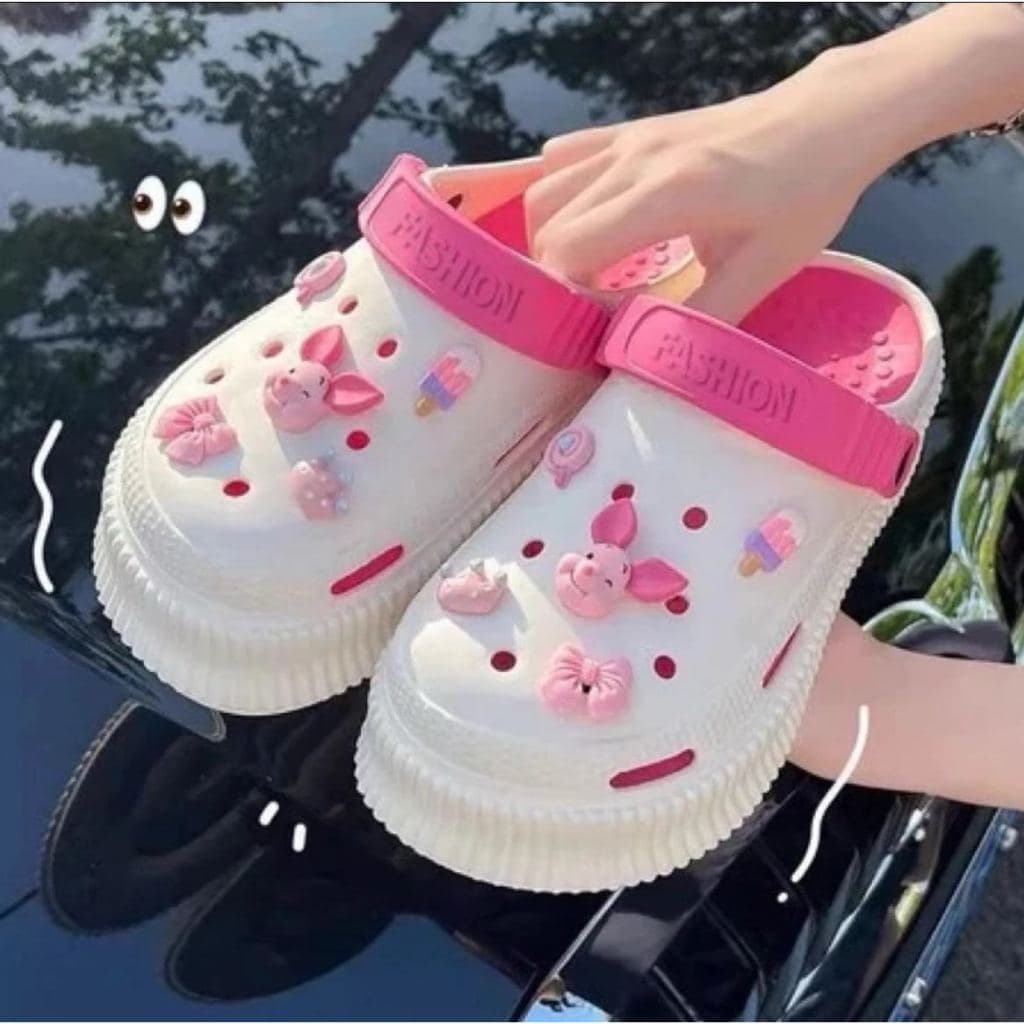 Sandália Chinelo Babuche Feminino com Acessórios Removíveis