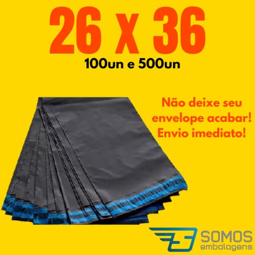 Envelope de envio 26 x 36 Embalagem segurança 100 500 unidades Correios