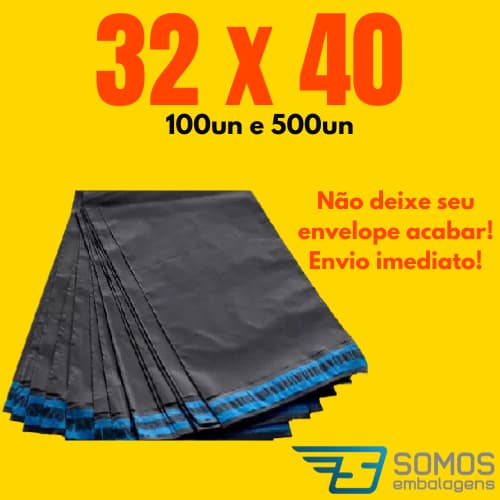 Envelope de envio 32 x 40 Embalagem segurança 100 500 unidades Correios