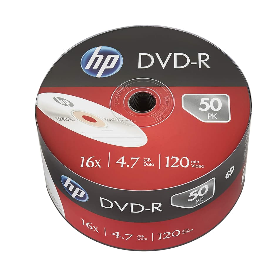 10 unidades de Mídia Virgem DVD-R 4.7gb 120min 16x - Hp Grava Jogo