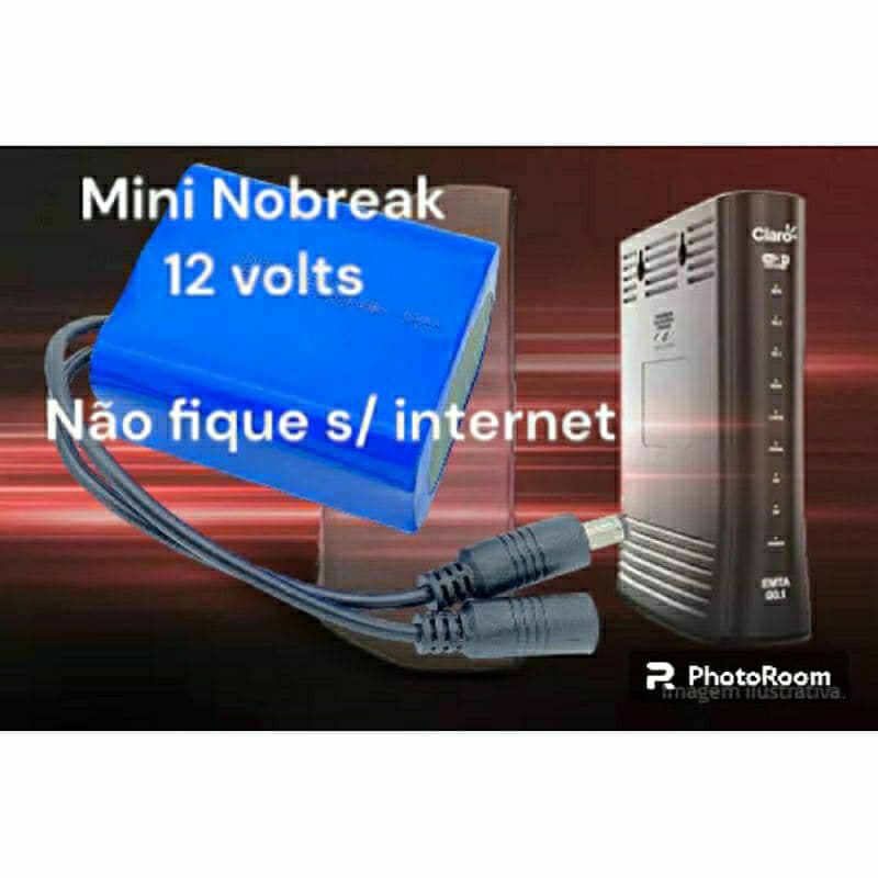 ligue seu modem roteador com o mini nobreak é nao fique sem internet Wi-Fi   OFERTA