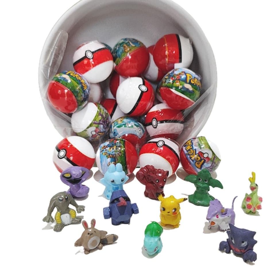 Pokemon Surprise Encapsulado Miniatura Brinquedo - Pokebola 1 Polegada