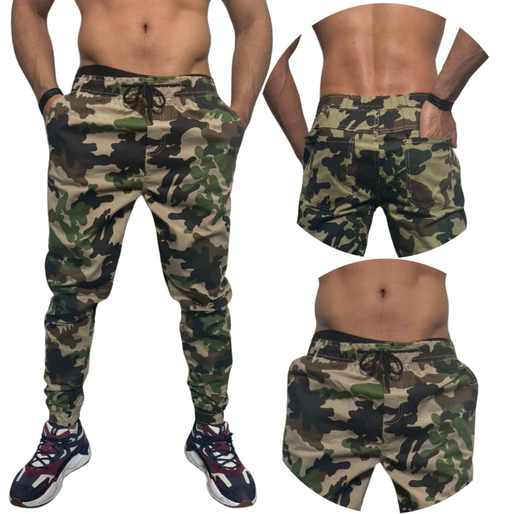 Jogger Masculina Camuflada varios Modelos e cores com Garantia Qualidade e Frete Gratis