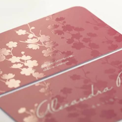 500-1000 Cartão de Visita - VERNIZ LOCALIZADO Frente e Verso -(Com OPÇÃO Tag Roupas)