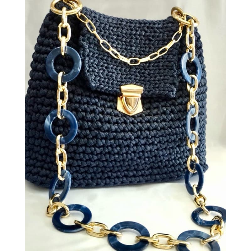 Alça Para Bolsa de Mão ou Braço Com Elos Acrílicos Resina Corrente Resistente e Argola Articulada