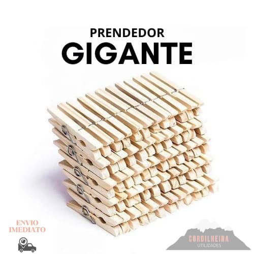 Prendedor pregador de Roupa Madeira Gigante  Un Pregador Econômico Águia Branca