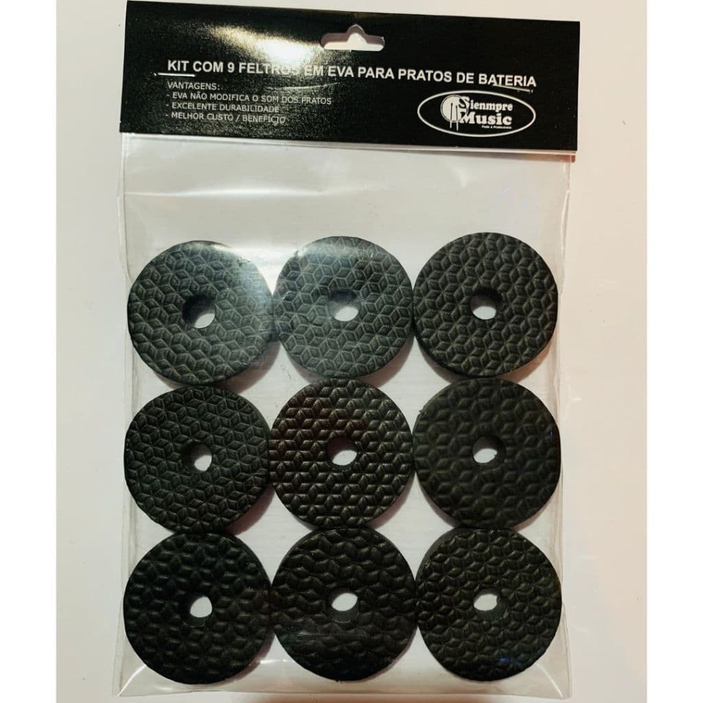 Kit Com 9 Feltros De Eva Para Estante De Prato Bateria