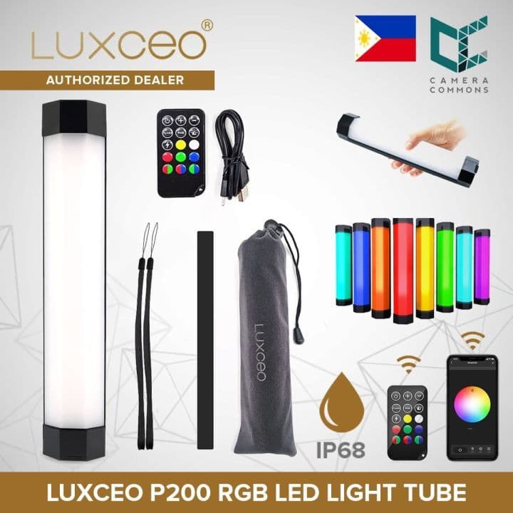 Bastão Tubo Iluminador Led Ip67 À Prova De Chuva Luxceo P200 Cor Da Estrutura Preto 110v/220v
