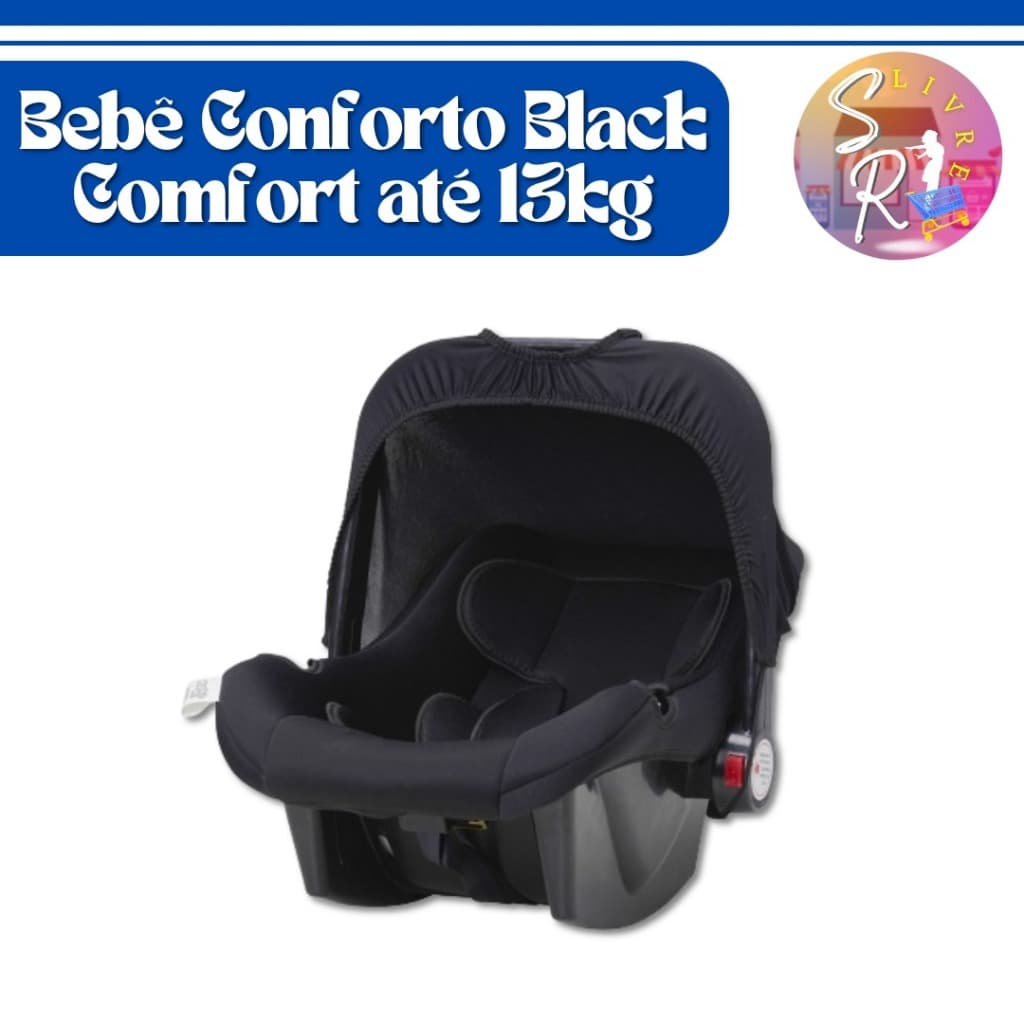 Bebê Conforto Assento para Carro Infantil ( 0 até 13 Kg)  Comfort Black Maxi Baby- Preto
