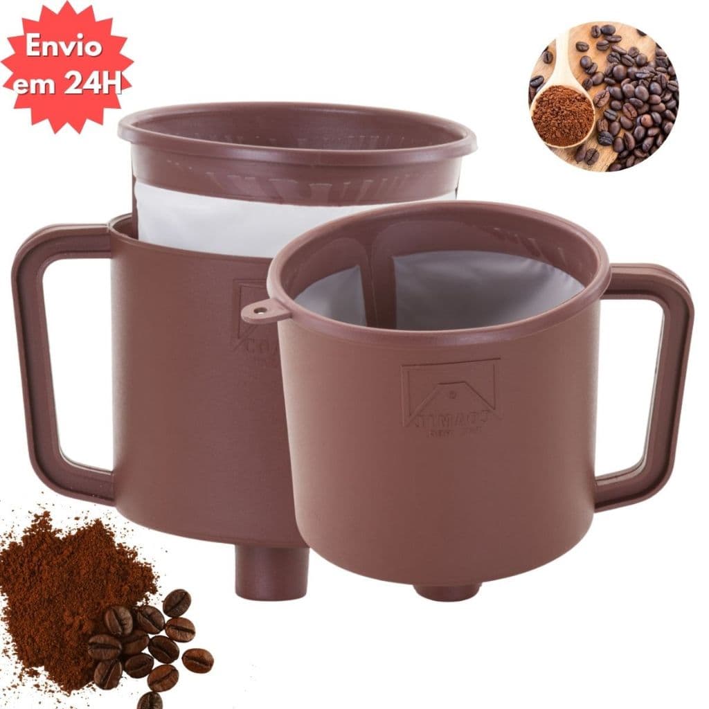 Coador de Café Econômico e Prático com Filtro Reutilizável 103