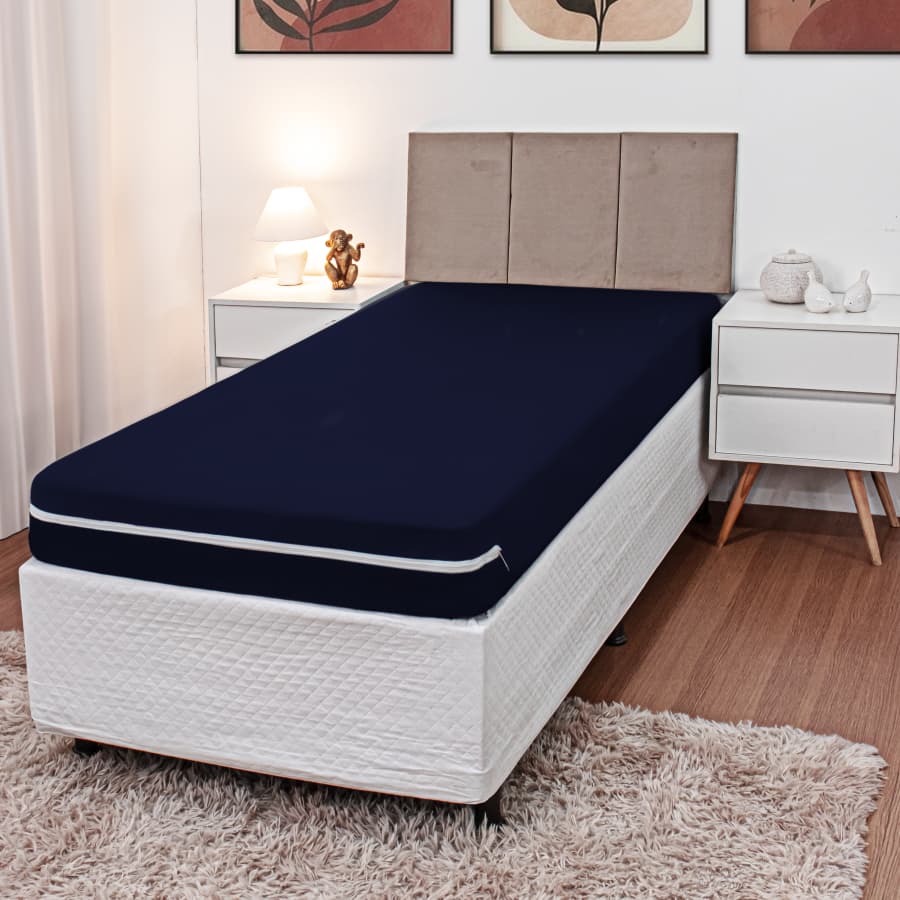 Capa De Colchão Solteiro Malha Gel (Envio Rapido)