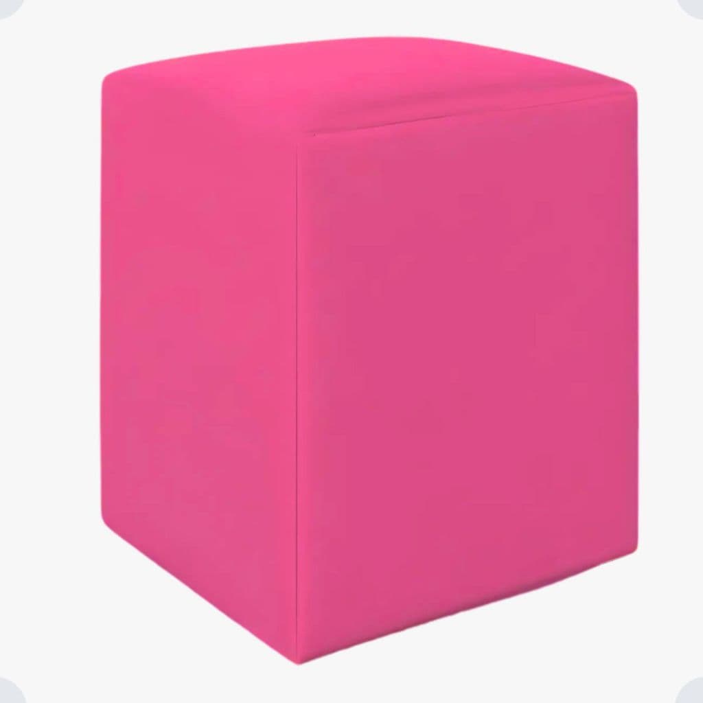 01 Capa De Puff Quadrado 40x40 Malha Helanca Com Elástico Envio Rapido