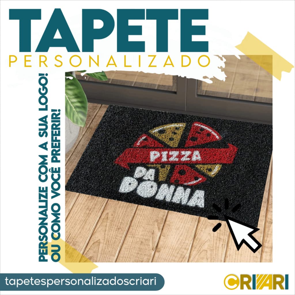 TAPETE PERSONALIZADO CAPACHO DE VINIL PARA LOJA + CASA + PORTA