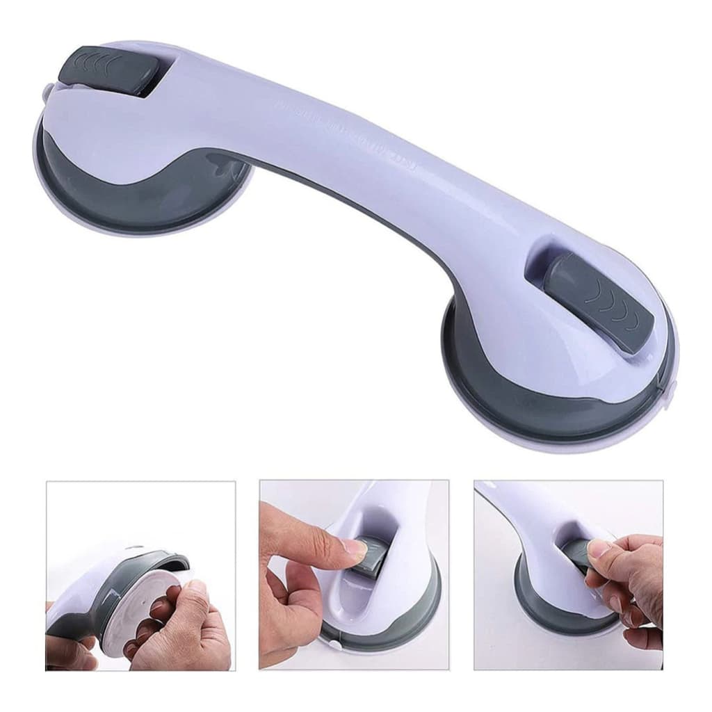 Até 2 Peças Barra De Apoio Com Ventosa Portátil Para Idosos Deficientes Banheiro Alça de Segurança