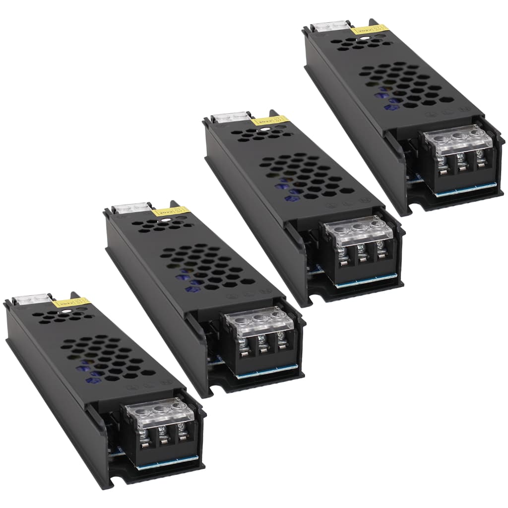 Kit 4 Fonte Chaveada 5a 60w P/ Fita De Led Cftv Bivolt 12v