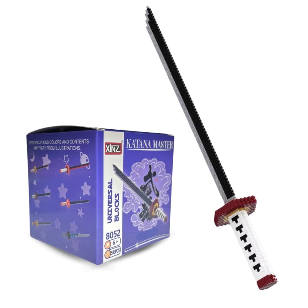 Blocos de construção Espada de anime Brinquedos micro blocos Decoração