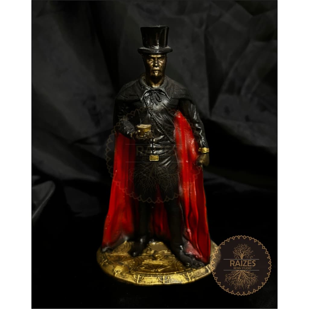 Estátua/Escultura Imagem Miniatura Exu com Copo