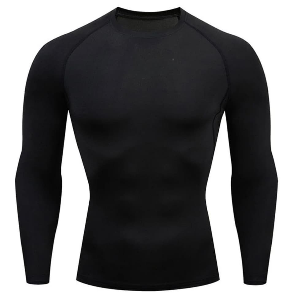 Camisa Camiseta Compressão MANGA LONGA Rash Guard Academia Esportiva Treino Corrida Jiu Jitsu LISA