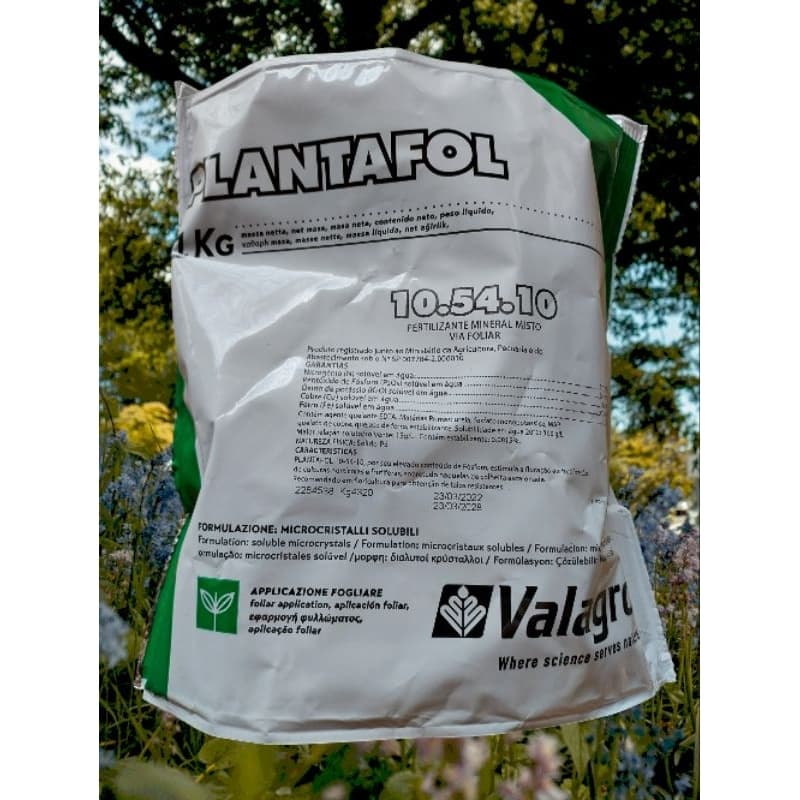 Plantafol 10-54-10 1kg Valagro para floração da Rosa do deserto