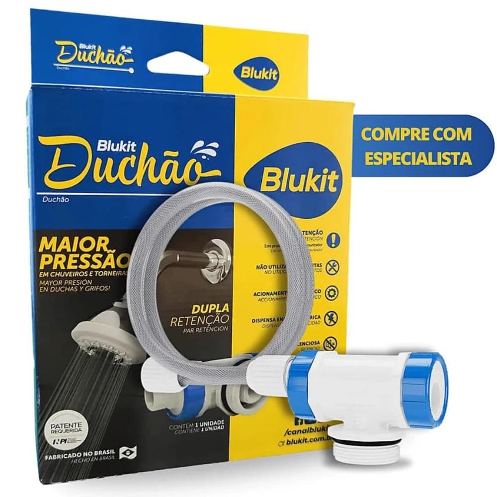 Kit Válvula Duchão Transferidora Alternadora De Pressão Blukit