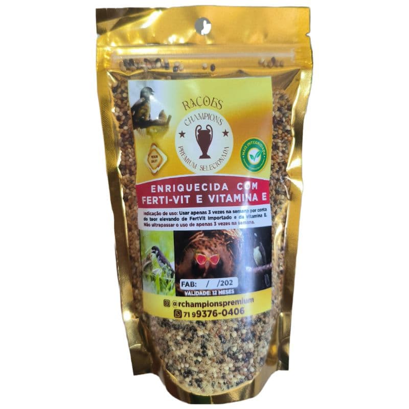 Ração Premium Selecionada com Ferti-vit e vitamina E
