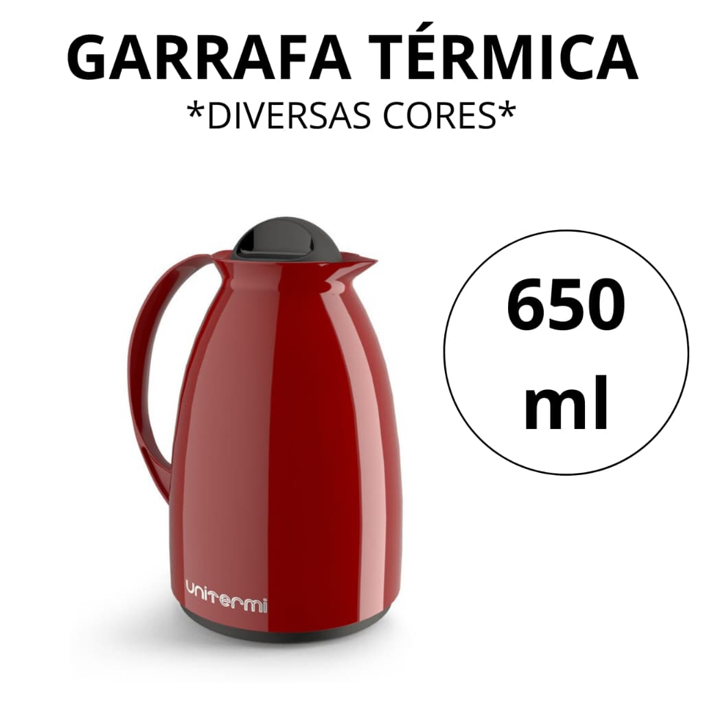 garrafa térmica café 650ml Florença Unitermi
