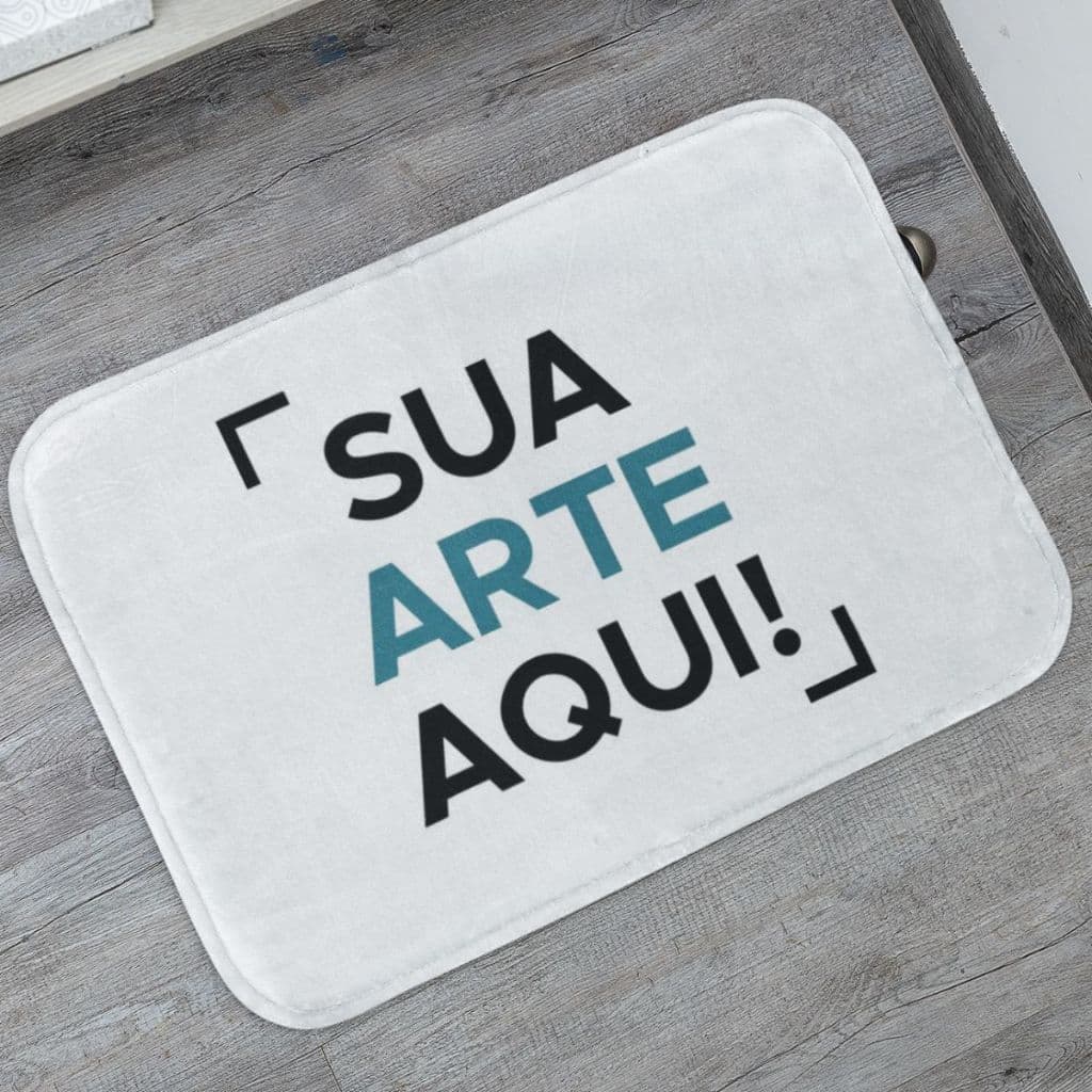 Tapete Porta de Entrada  40x60 e 70x30 com Sua Arte Personalizada Antiderrapante