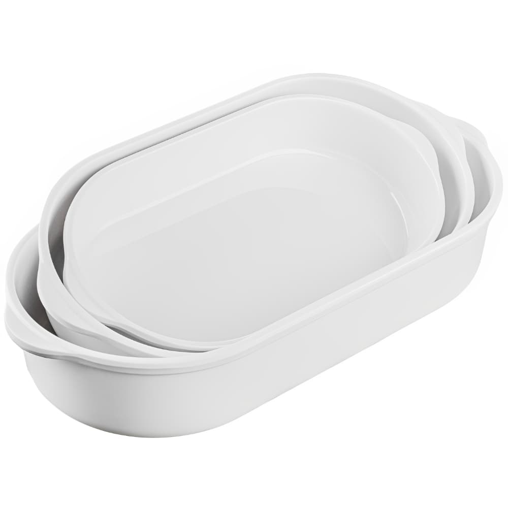 Kit 3 Travessas Brancas Para Servir Tigelas de Melamina Bellagio NÃO É LOUÇA 24 cm, 28 cm e 32 cm