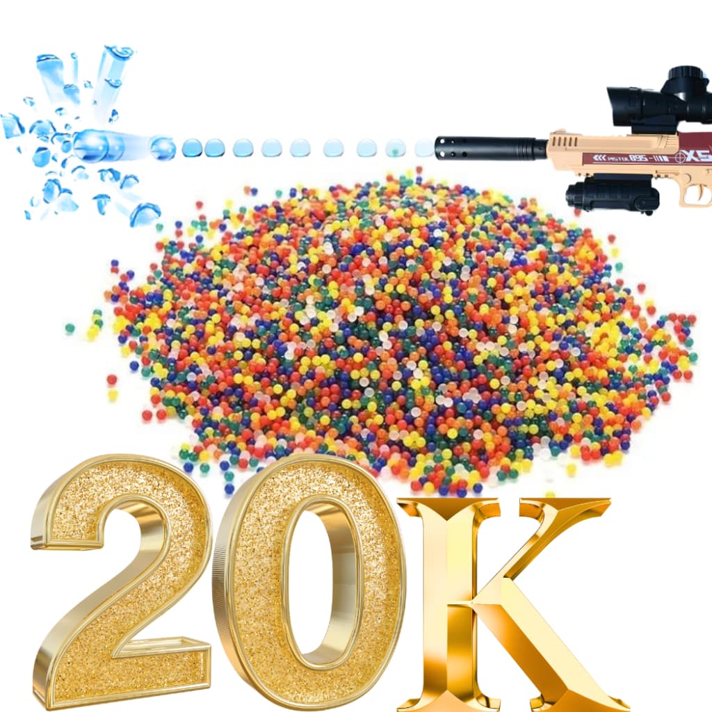 20 mil bolinha de gel para arminha de gel elétrica 7-8mm linha premium